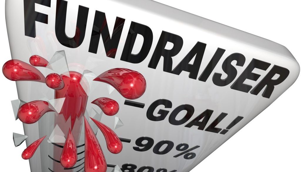 Fundraiser Thermometer Tracks Goal Reached Success